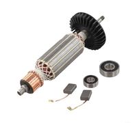Advokingtap Rotor de anclaje de 220 V-240 V para 9557HN 9557NB 9558HN 9558NB 9556N Parte 515613-9 con cepillos de carbono y rodamientos de metal ABS para reparación