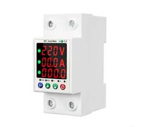 Advokingtap Smart WiFi Protector de voltaje 63A AC230V Pantalla dual Auto Reset Sobrecorriente Subvoltaje Guard Para Hogar Negocios ABS