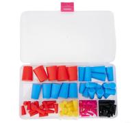 Advokingtap Surtido de 100 conos de silicona resistentes a altas temperaturas, tapones de goma ideales para inmersión hidráulica y chorro de medios, 8 tamaños surtidos