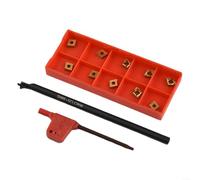 Advokingtap Tenedor de herramientas de torneado de la barra de mandrinar del torno S06K-SCLCR06 con los insertos del carburo CCMT060204 para la metalurgia del CNC