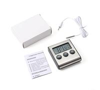 Advokingtap Termómetro digital para frigorífico, Alarma audible alta/baja, Alarma audible alta/baja, Interruptor °C/° F, Para refrigerador, Termómetro digital con pantalla LCD,