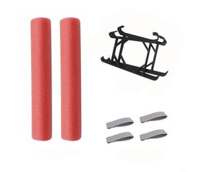 Advokingtap Tren de aterrizaje de agua, paquete de 2 trípodes de altura flotante para Dji para Mini Pro, tren de aterrizaje de agua de espuma ABS roja con soporte elevado para despegue estable y