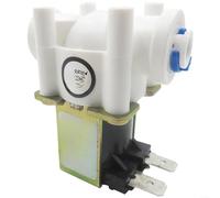 Advokingtap Válvula solenoide de entrada de agua normalmente cerrada de 12 V 24 V para purificador de agua RO Lavavajillas Fuente de consumo de baja potencia 48 W ABS blanco (2 DC12V)