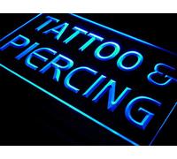ADVPRO Cartel Luminoso i482-b Tattoo Piercing Open Service New Neon Light Sign