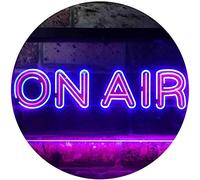 ADVPRO On Air Dual Color LED Enseigne Lumineuse Neon Sign Rouge et Bleu 300 x 210mm st6s32-i3582-rb