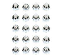 ADWIKOSO 20Pack 30mm Colgante en Forma de Bola de Cristal Prisma de Cristal para Colgar Feng Shui Atrapasuesol, decoración de Ventana de Boda, casa (30 mm, 20)