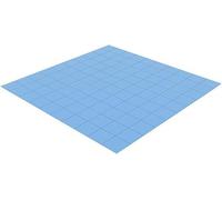 ADWITS 100 piezas de almohadillas de silicona conductoras térmicas de 10x10x1mm, almohadilla de enfriamiento suave para GPU LED PSU TV módulo DDR IC chipset-Azul
