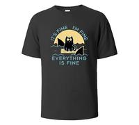ADX33GVBNU Everything Is Fine T-Shirt Black S