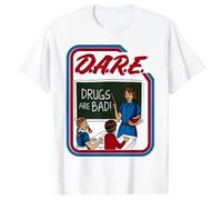 ADX33GVBNU Josiah D.A.R.E. Dare Drugs Are Bad T-Shirt White XL