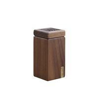 ADYHBFGT Caja de Tarro Dispensador de Palillos de Dientes Caja De Almacenamiento De Palillos De Madera Maciza, Tarro De Palillos For Dientes De Nogal Negro, For El Hogar, Sala De Estar Y Comedor(B)