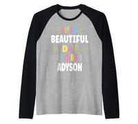 Adyson Personalized Name Beautiful Day Adyson Camiseta Manga Raglan