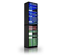 ADZ Torre de almacenamiento universal para juegos - Almacena 36 discos de juego o Blu-Ray - Soporte de juego para PS4, PS5, Xbox One, Xbox Series X/S, juegos Nintendo Switch y discos Blu-Ray