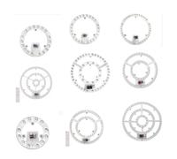 ADZJOY Tablero de Panel LED Luces LED Redondas Módulo Luces de Techo Panel Regulable 220 V Reemplazo LED for lámpara Circular Ventilador de Techo Luz imán Fijo (Size : 12.2in 3-Color 72W)