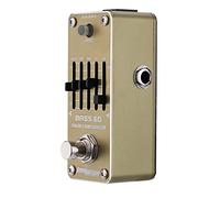 AEB-3 Bass EQ Ecualizador analógico de 5 bandas Pedal efecto para guitarra eléctrica único con True Bypass Carcasa metal completo Botón nivel LED encendido apagado Jacks entrada salida