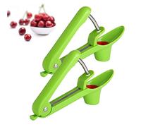 Aebor 2 herramientas para deshuesar cerezas, removedor de huesos de cereza, descorazonador y removedor de frutas multifunción, herramienta para descorazonador de cerezas para mermelada (verde)