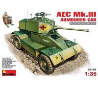 Aec Mk 3 Armoured Coche 1 :3 5 Plástico Modelo Kit Miniart