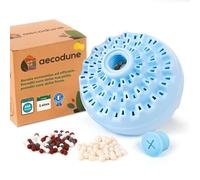 aecodune 2 Años de Detergente Ecológico Económico - 240 Lavados Bola - Lavadora - Perlas de Ropa en Polvo Natural Zero Desperdicio - Hipoalergénico Limón - Anti Cal