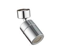 Aectorator giratorio de 360° con patrones de pulverización duales, burbujas suaves y spray intensivo, cabezal de aire acondicionado fácil para grifos de cocina M22/M24 plata