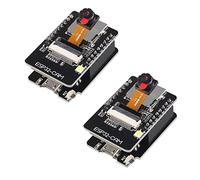 AEDIKO 2 unids ESP32-CAM WiFi Bluetooth Board ESP32-CAM-MB Micro USB a puerto serie CH340G con OV2640 2MP módulo de cámara modo dual