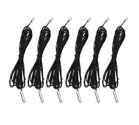 AEDIKO 6 sondas de sensor de temperatura de 10 K, 1 m, termistor NTC3950, sonda de sensor de temperatura de acero inoxidable, cable de extensión digital para transmisor de temperatura