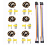 AEDIKO 6pcs INMP441 Omnidireccional Microphone Module High Precision 24 Bit Data I2S Interface Digital Output High Sensitivity with 10 Pin Jumper Cable M/F F/F