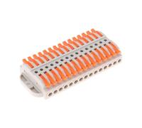 AEDIKO Conector de tuerca de alambre de palanca, empalme de alambre, 15 conectores conductores para circuito en línea 28-12 AWG, conector de cable DIY (24-12 AWG) terminal de conexión eléctrica a