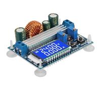 AEDIKO Placa convertidora DC-DC Buck Boost con regulador de voltaje de pantalla LCD, módulo de fuente de alimentación de 3 A, 35 W, 5,5-30 V, 12 V a 0,5-30 V, 5 V, 24 V, voltaje de corriente constante