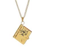 AEDNX - Collar personalizado con libro para hija, collar de libro My Incredible Daughter, My Child from Mom & Dad, con 6 páginas de información grabada, joyería multicapa que se puede abrir, Talla