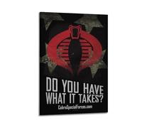 AEFEUGBE Póster de la película GI Joe Revenge, pintura decorativa, lienzo, póster de pared e imagen artística moderna para decoración de dormitorio familiar, 60 x 90 cm