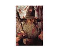 AEFEUGBE Póster decorativo de The Hobbit An Unexpected Journey de Ian McKellen, lienzo decorativo para pared e impresión artística moderna para decoración de dormitorio familiar, 60 x 90 cm