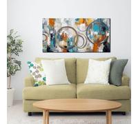 AEFOUU Cuadro abstracto para pared, lienzo para sala de estar - Obra de arte moderna para paredes de oficina, dormitorio, cocina (60x120cm/marco interno)