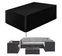 AEFOUU Funda Muebles Exterior Impermeable,Funda Sofa Exterior Impermeable,Completas Completa Protectora Exteriores Anti Viento, Anti UV Tela Oxford Muebles Terraza Rectangular - 240x160x75cm/LxWxH