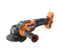 AEG - Amoladora 125 mm 18 V BRUSHLESS "full security", 9000 rpm, mango antivibración, interruptor "hombre muerto", arranque progresivo, freno de disco (sin bat. ni cargador) - BEWS18-125BLPX2-0