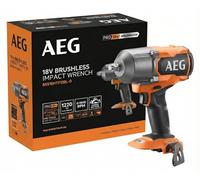 AEG - Aprietatuercas de impacto 18 V BRUSHLESS, 1220 Nm en apriete, 1627 Nm en aflojamiento, 3 modos + autostop, cuadrado 1/2", (sin bate. ni cargador) - BSS18HTF12BL-0