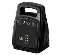 AEG Automotive 10273 LG 8 - Cargador de batería para Coche (12 V, 8 A, con indicador LED, terminales aislados de protección)