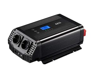 AEG Automotive - Transformador de Voltaje sinusoidal de 600 W, 12 V CC a 230 V CA, con Control de aplicación, Control de Ventilador, inversor de Corriente