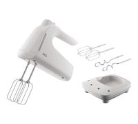AEG Batidora de Mano con Varilllas AHM4W, 500W, 5 Velocidades, Función Turbo, Ideal para Mezclar, Amasar, Triturar y Batir, Accesorios Inox, Apta para Lavavajillas, Blanco