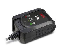 AEG Automotive 97175 Cargador de batería por pulsos con microprocesador MB 1.0, 12 Voltios administrador de batería de 4 velocidades, cargador permanente de mantenimiento con funciones de seguridad