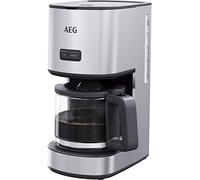 AEG CM4-1-4ST Cafetera de Goteo 12 Tazas, Jarra de Cristal con Indicador de Nivel, Acero inoxidable, Apta Lavavajillas, Capacidad de 1.7L, Sistema Antigoteo, Filtro Extraíble, Apagado Automático, Inox