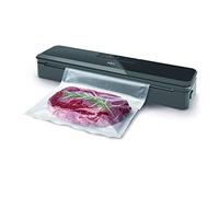 Selladora al vacío AEG potente: sellado rápido y seguro sin burbujas de aire, color negro.