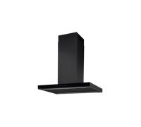 AEG GI87D91CB - Campana decorativa de isla 90 cm acero negro y cristal negro