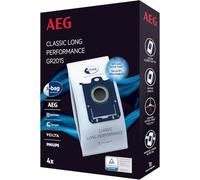 AEG GR201S Bolsa S-Bag Classic Long Performance, Papel, Sintético, Azul, Blanco