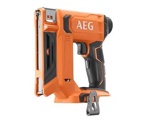 AEG - Grapadora de 18 V, grapas (espalda) 10 mm, grapas (altura) 6,4 a 14,5 mm (sin bat. Ni cargador) - B18CS10-0