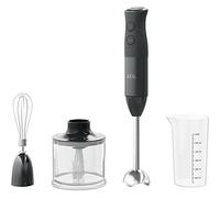 AEG HB4-1-6GG Batidora de Mano + Accesorios, Potencia 600W, 10 Velocidades, Función Turbo, Minipicadora, Brazo Batidor, Vaso Graduado 0.6L, Vaso apto Lavavajillas, Sin BPA, Negro