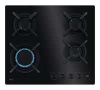 AEG HKB64453NB Serie 8000 Flamelight Placa de Gas 4 Zonas 60cm Negra