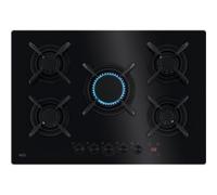AEG HKB75453NB Serie 8000 Flamelight Placa de Gas 5 Zonas 75cm Negra