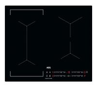 AEG IKX64441CB Placa de inducción, serie 6000, 4 zonas de cocción, 60 cm, función de puente, función Hob2Hood, temporizador de placa integrado, cerradura con llave, calor residual de 3 pasos, color