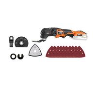 AEG - Multiherramienta 18V PRO18V (Sin Batería) - Cambio Rápido de Accesorios - Variador de Velocidad - Revestimiento Antideslizante - Gran Confort de Trabajo - Accesorios Incluidos - OMNI18C-0KIT1X