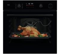 AEG NBR6P531SB Horno Empotrable | Clase energética A++ | 60cm, Pirolítico/SteamCrisp®, Sonda térmica, Negro