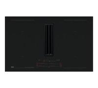AEG NCP84C01AZ Placa de cocción con campana extractora integrada Empotrable | Clase energética A+ | 83cm, Doble Bridge, Modelo Filtrante, Negro